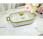 CR918CH Penghangat Makanan Persegi Panjang (with Embossed Flower)